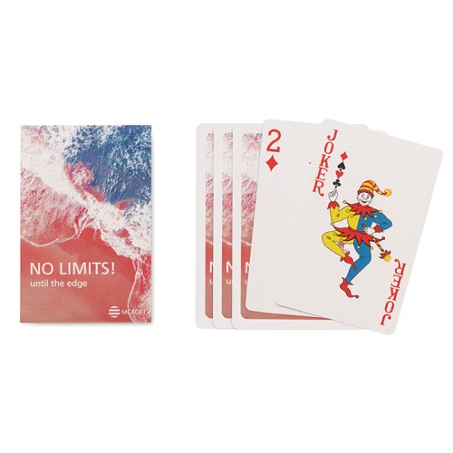 54 játékkártya, az Ön dizájnjával 1 oldalon.