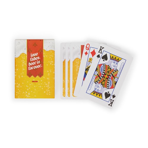 32 játékkártya, az Ön dizájnjával 1 oldalon.