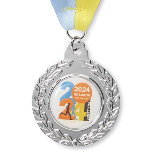 50 mm-es műgyanta matricás vas érem