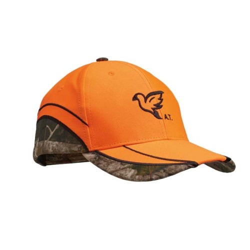 6 paneles, rikító- és terepszínű PES sapka.