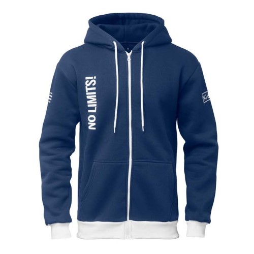 Cipzáras kapucnis pulóver 320 g/m² PES-pamut