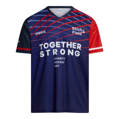 Gyeplabda hálós V-nyakú T-Shirt póló 145 g/m²