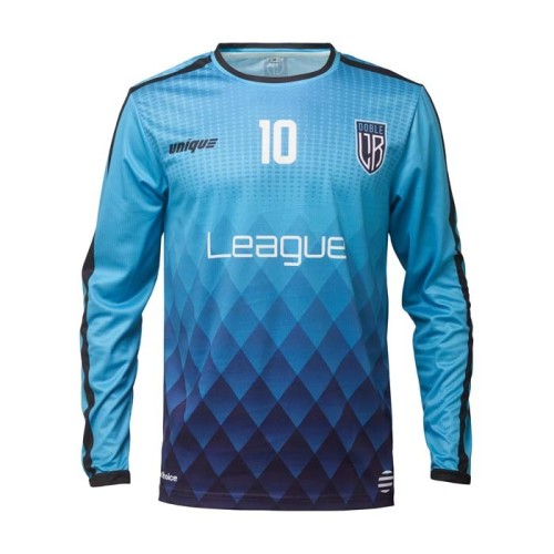 Kerek nyakú, hosszú ujjú sport mez