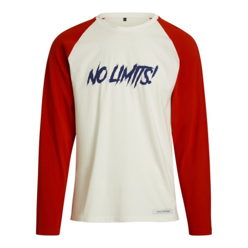 Egyedi, pamut, hosszú raglán ujjú T-Shirt 155 g/m²