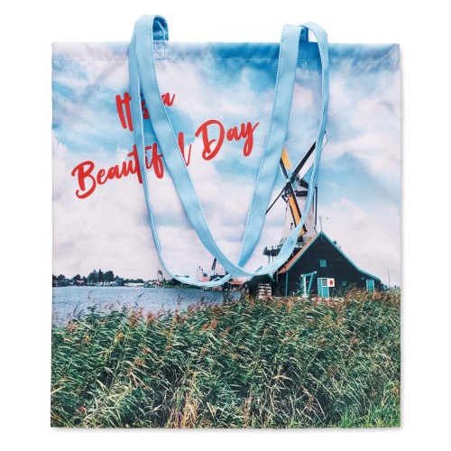 PES szublimációs bevásárlótáska: 38x42 cm.