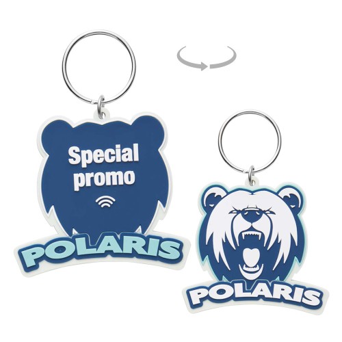 Egyedi PVC gumi NFC kulcstartó az Ön logójával mindkét oldalon.