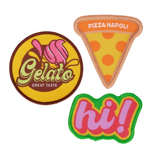 Szövött folt körbeszegett szegéllyel