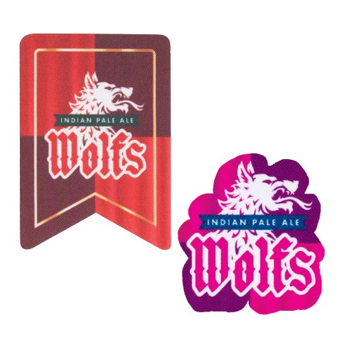 Szublimált címke lézervágott szegéllyel