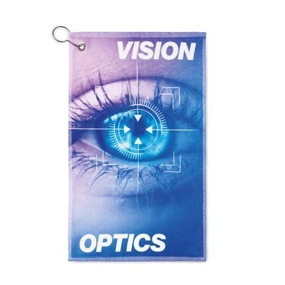 4C, 400 g/m² PES-pamut golf törölköző.