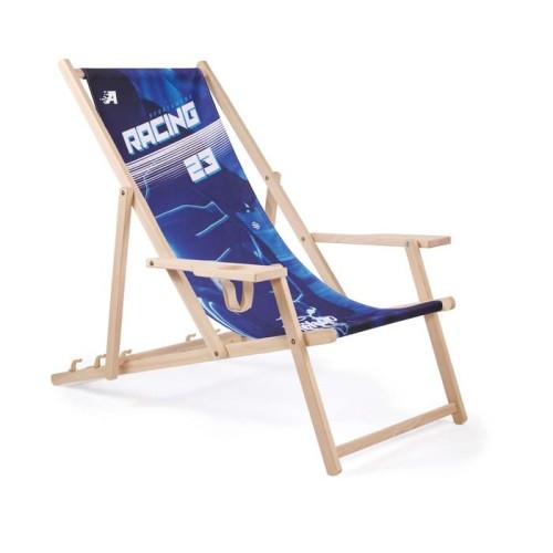 Napozószék pohártartóval és levehető huzattal (EN581 Certified)