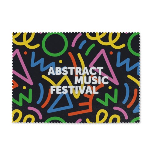 4 szín kolor emblémázott mikroszálas törlőkendő (17x12 cm) 200gsm