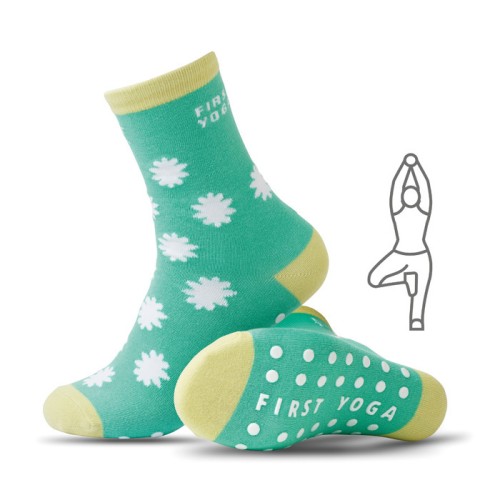 Egyedi dizájn szerinti csúszásmentes pamut jacquard crew zokni