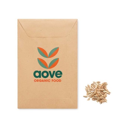 Kraftpapír boríték az Ön által választott magvakkal.