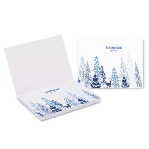 Puha papírborítós, öntapadós jegyzetelő 100 lappal (EU-ban gyártva)