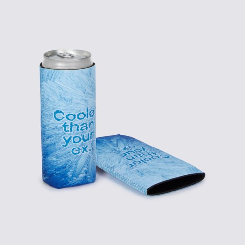 Összehajtható neoprén hűtőtok. 330 ml, keskeny méret.