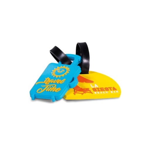 Egyedi formájú, puha PVC poggyászcímke (max. 10x10 cm)