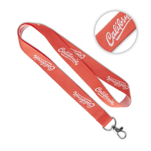 Poliészterből készült, egyedi Pantone színű szövött nyakpánt.