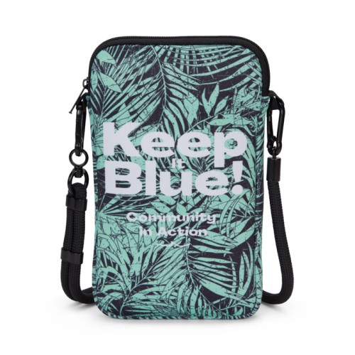 Neoprén keresztpántos telefontartó táska vastag, állítható zsinórral (11x19 cm)