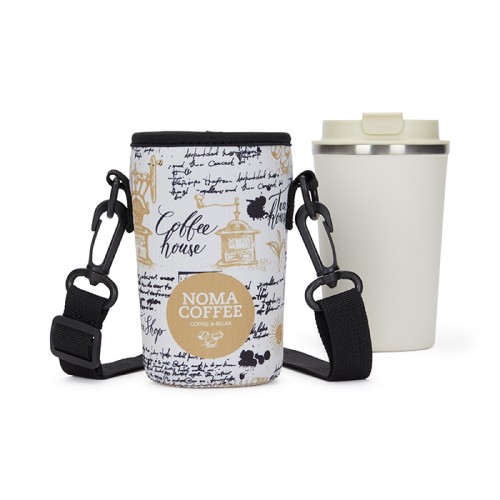 Szublimált neoprén pohártartó tok.