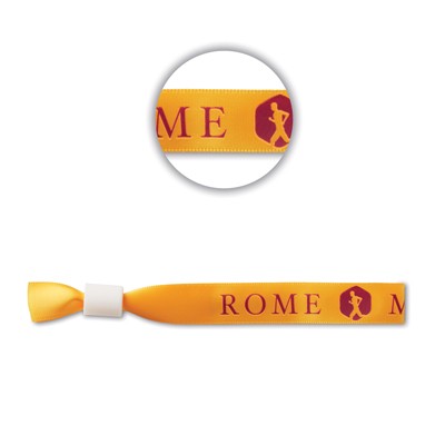 Szatén csuklópánt szitanyomott logóval