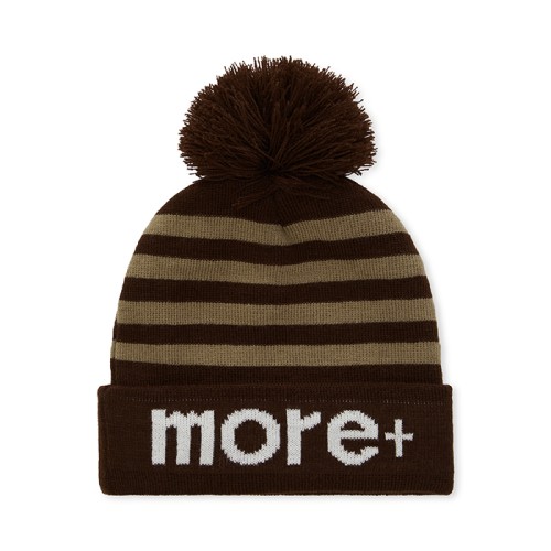 Egyedi mintás, akril jacquard mandzsettás kötött sapka pomponnal.