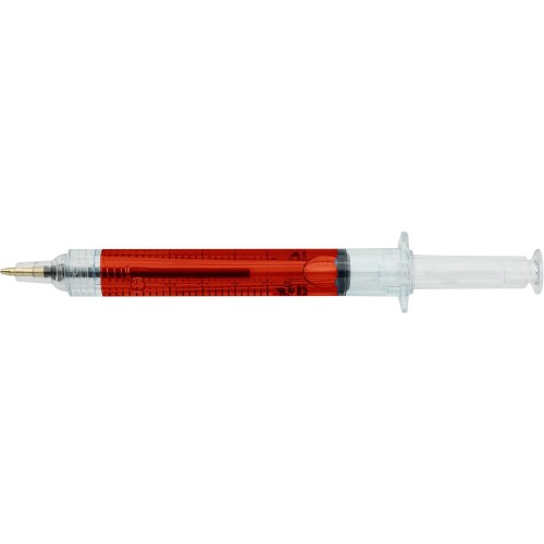 Újrahasznosított Syringe golyóstoll, piros