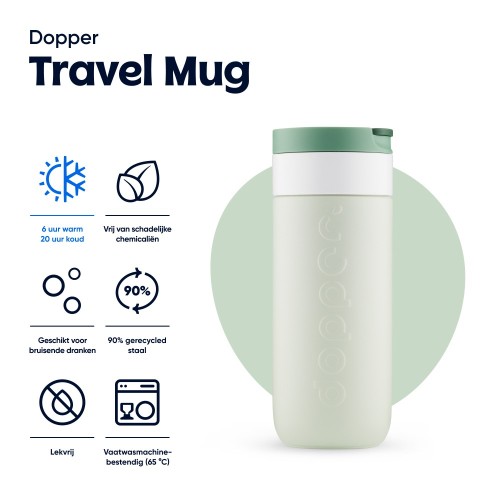Dopper útibögre, 400 ml, zöld
