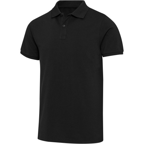 Elevate Beryl rövid ujjú galléros póló, Black, 2XS