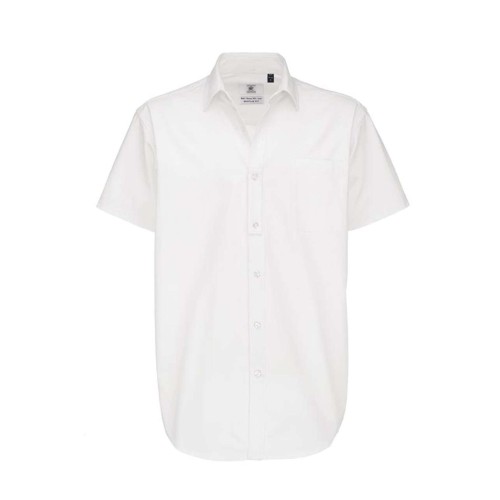 B&C SHARP rövidujjú férfiing, White, XL