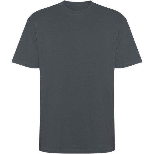 Roly Bull rövidujjú uniszex oversized póló, Ebony, S