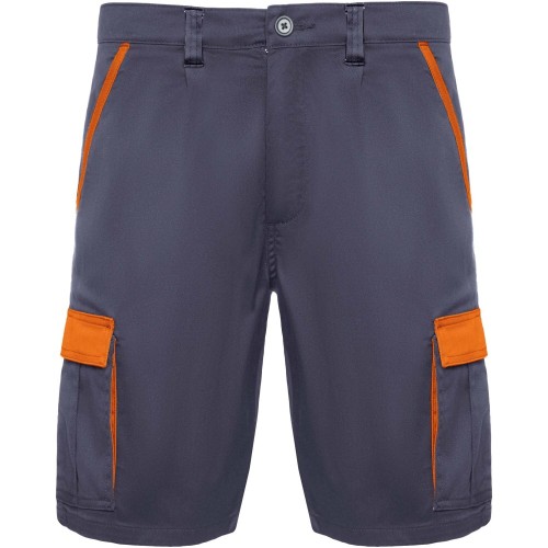 Roly Salton munkavédelmi rövidnadrág, Lead, Orange, L