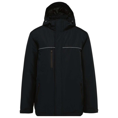WK uniszex kapucnis kabát, Black, XL