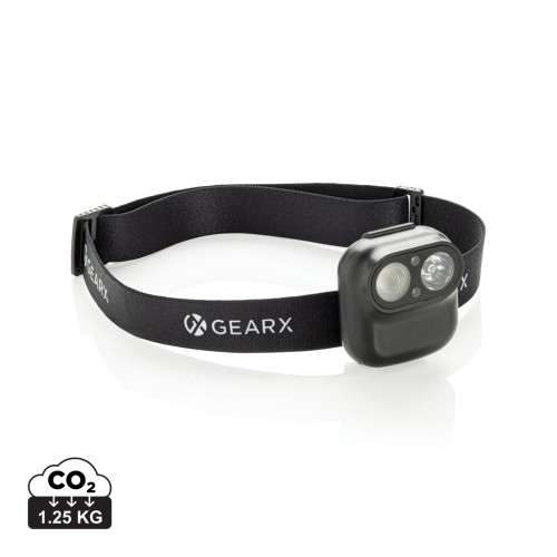 Gear X RCS újrahaszn. műanyag fejlámpa mozgásérzékelővel
