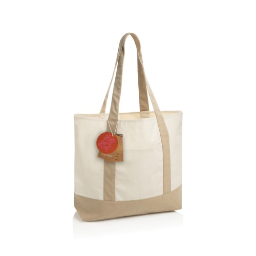 SHOP LOCAL AWARE™ újrahaszn. pamut tote táska (350 g/m²)