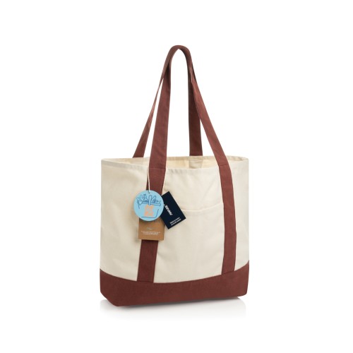 SHOP LOCAL AWARE™ újrahaszn. pamut tote táska (350 g/m²)