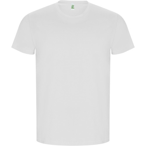 Roly Golden organikus pamut férfi póló, White, M