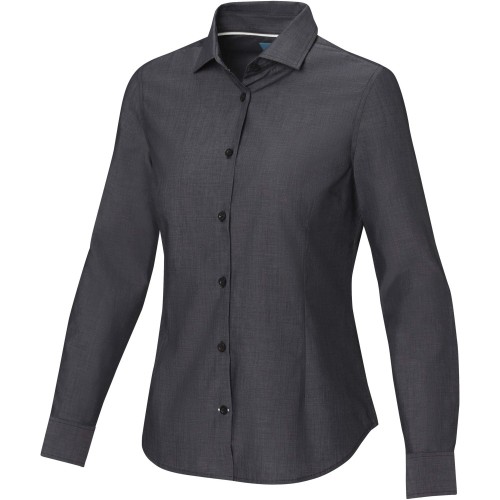 Cuprite női hosszúujjú blúz, fekete, 2XL