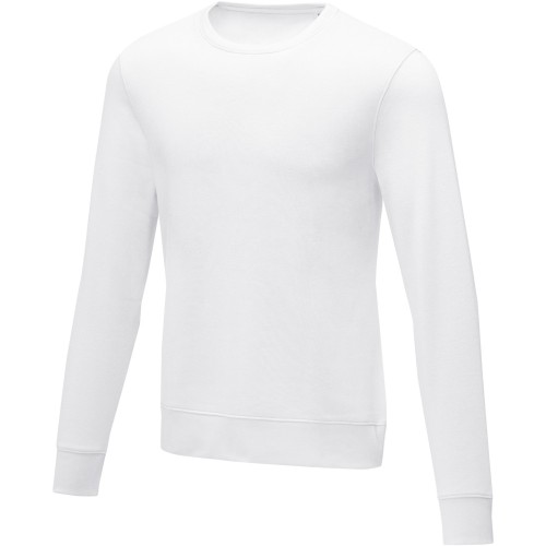 Elevate Zenon férfi kereknyakú pulóver, fehér, 4XL