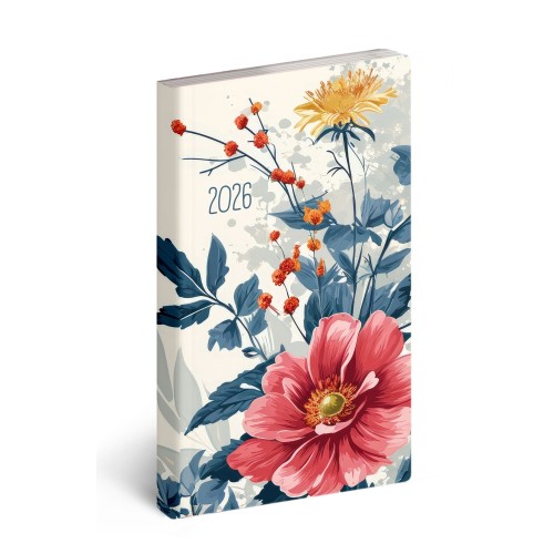 Flexi zsebnaptár - álló floral