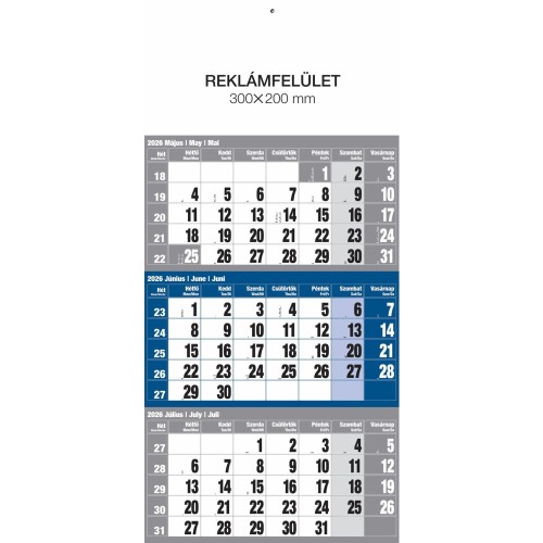 Speditőr (12 lapos), tűzött fejlappal, kék