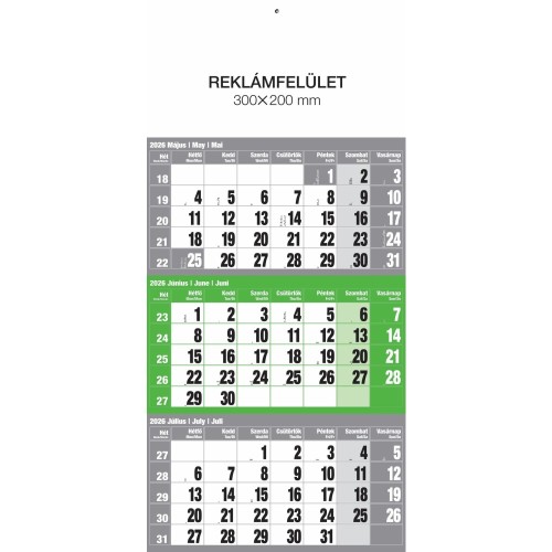 Speditőr (12 lapos), tűzött fejlappal, zöld