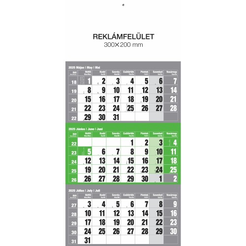 Speditőr (12 lapos), külön fejlappal, zöld