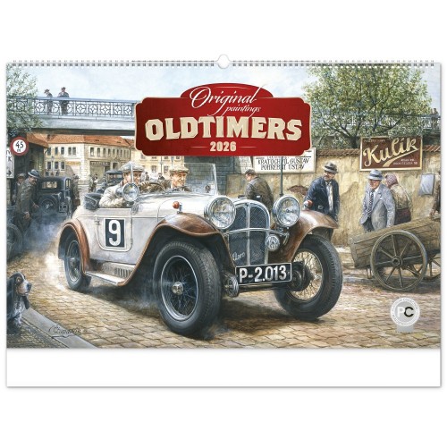 Falinaptár Oldtimers ? Václav Zapadlík 2027, 64 × 42 cm