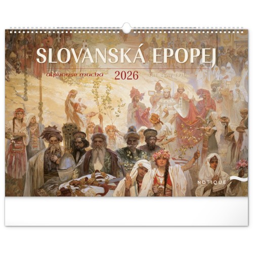 Falinaptár The Slav EPicture ? Alphonse Mucha 2027, 48 × 33 cm