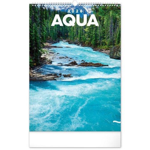 Falinaptár Aqua 2027, 33 × 46 cm
