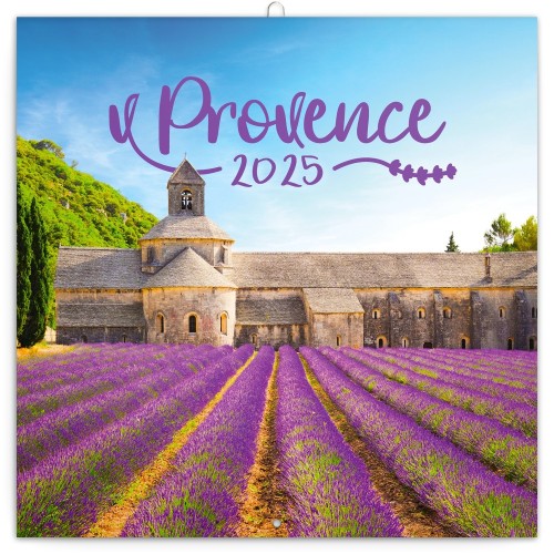 Lemeznaptár Provence 2027, 30 × 30 cm