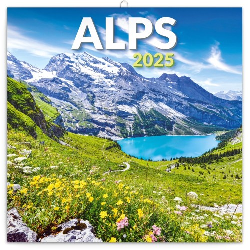 Lemeznaptár Alps 2027, 30 × 30 cm