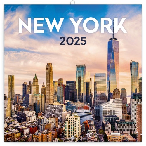 Lemeznaptár New York 2027, 30 × 30 cm