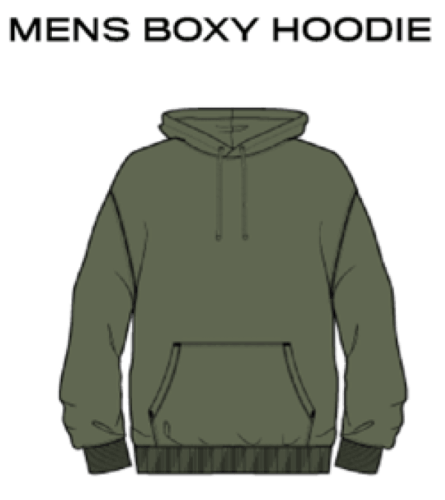 MENS BOXY HOODIE