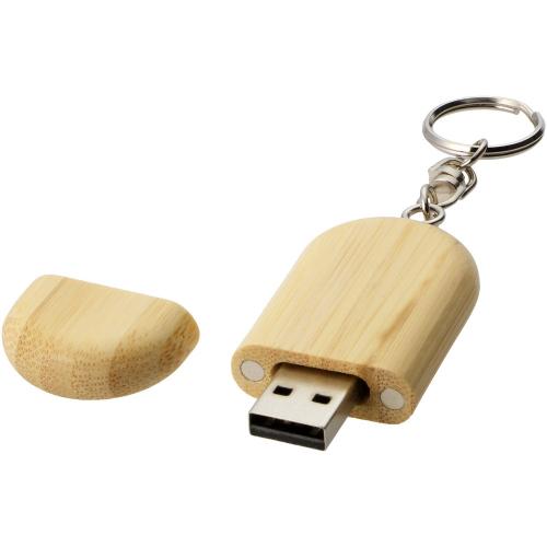 Oval fa pendrive, 4GB (raktári)